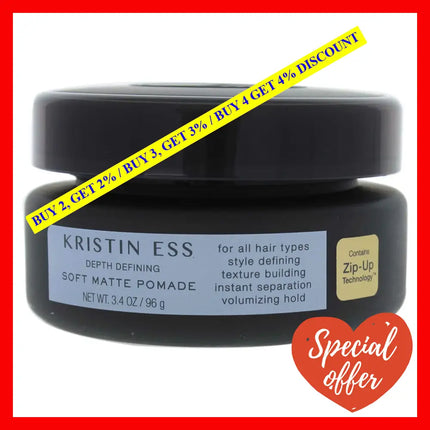 Depth Defining Soft Matte Pomade By Kristin Ess For Unisex - 3.4 Oz