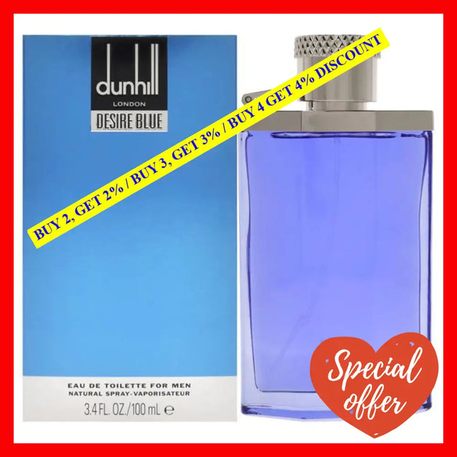 Desire Blue By Alfred Dunhill For Men - 3.4 Oz Edt Spray