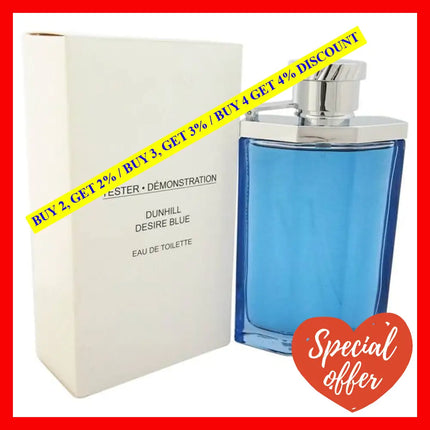 Desire Blue By Alfred Dunhill For Men - 3.4 Oz Edt Spray (Tester)