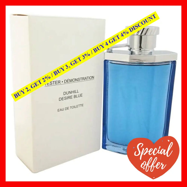 Desire Blue By Alfred Dunhill For Men - 3.4 Oz Edt Spray (Tester)