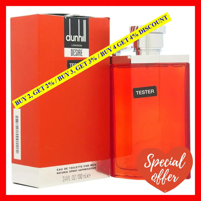 Desire London By Alfred Dunhill For Men - 3.4 Oz Edt Spray (Tester)