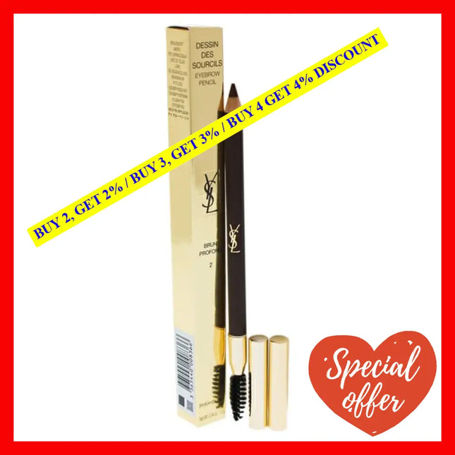 Dessin Des Sourcils Eyebrow Pencil - 2 Dark Brown By Yves Saint Laurent For Women 0.04 Oz