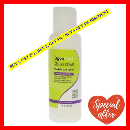 Devacurl Styling Cream By For Unisex - 3 Oz