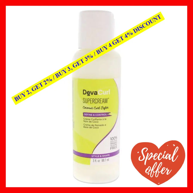 Devacurl Supercream Coconut Curl Styler By Devacurl For Unisex - 3 Oz Cream