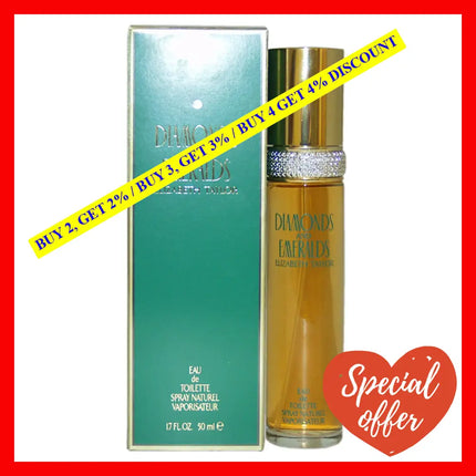 Diamonds And Emeralds By Elizabeth Taylor For Women - 1.7 Oz Edt Spray