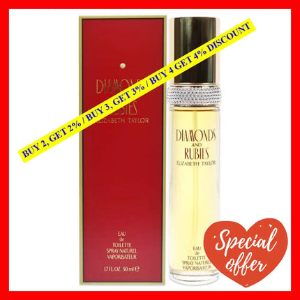 Diamonds And Rubies By Elizabeth Taylor For Women - 1.7 Oz Edt Spray