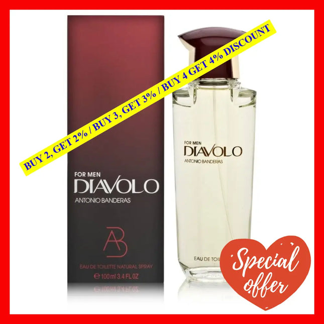 Diavolo By Antonio Banderas For Men - 3.4 Oz Edt Spray