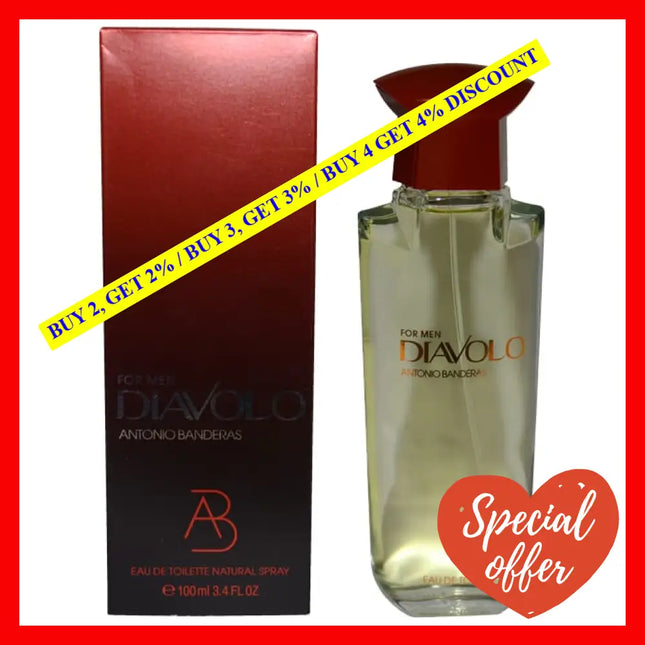 Diavolo By Antonio Banderas For Men - 3.4 Oz Edt Spray