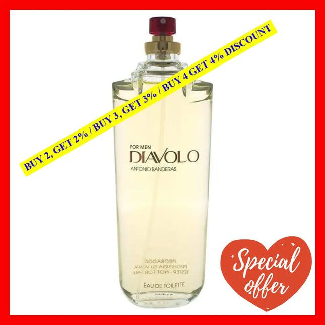 Diavolo By Antonio Banderas For Men - 3.4 Oz Edt Spray (Tester)