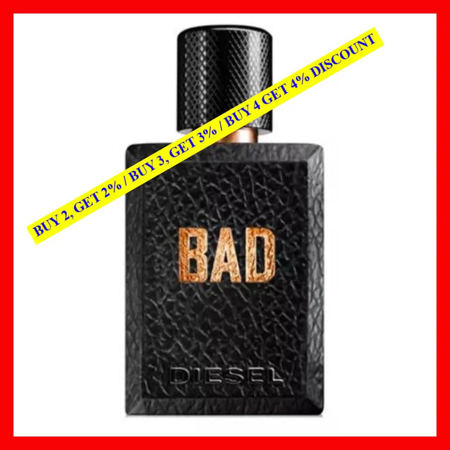 Diesel Bad Eau De Toilette For Men 1.7 Oz / 50 Ml