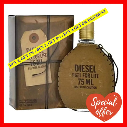 Diesel Fuel For Life Pour Homme By For Men - 2.5 Oz Edt Spray