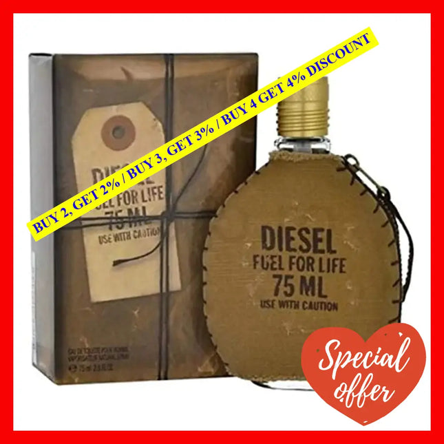 Diesel Fuel For Life Pour Homme By For Men - 2.5 Oz Edt Spray