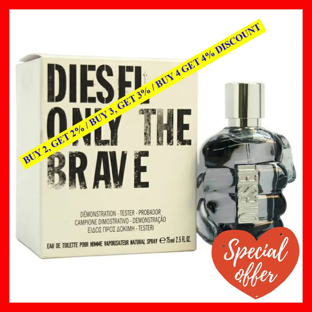 Diesel Only The Brave By For Men - 2.5 Oz Edt Spray (Tester)