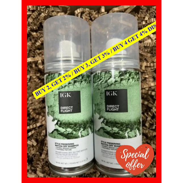 Direct Flight Multitasking Dry Shampoo By Igk For Unisex - 2 Oz Shampo