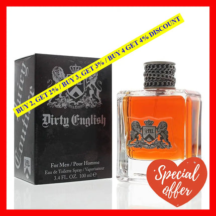 Dirty English By Juicy Couture For Men - 3.4 Oz Edt Spray