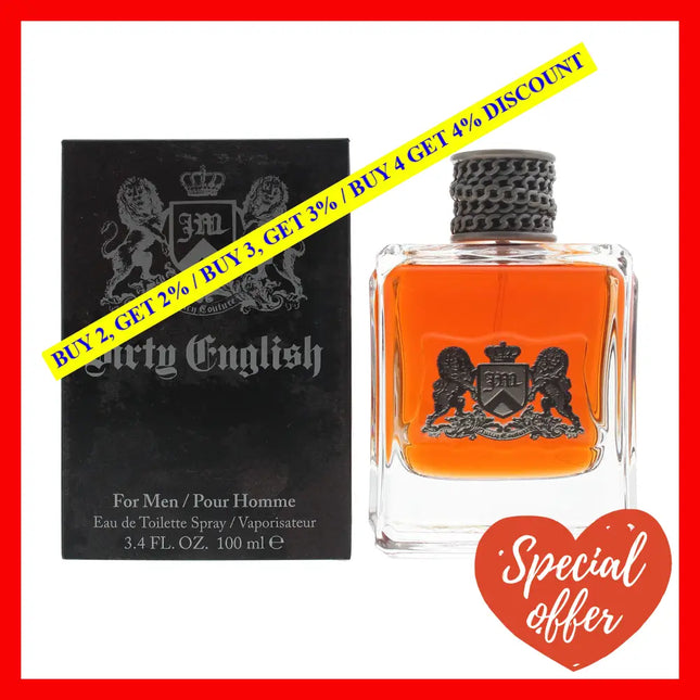 Dirty English By Juicy Couture For Men - 3.4 Oz Edt Spray