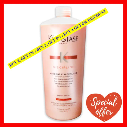 Discipline Fondant Fluidealiste Smooth-In-Motion Care By Kerastase For Unisex - 34 Oz Conditioner
