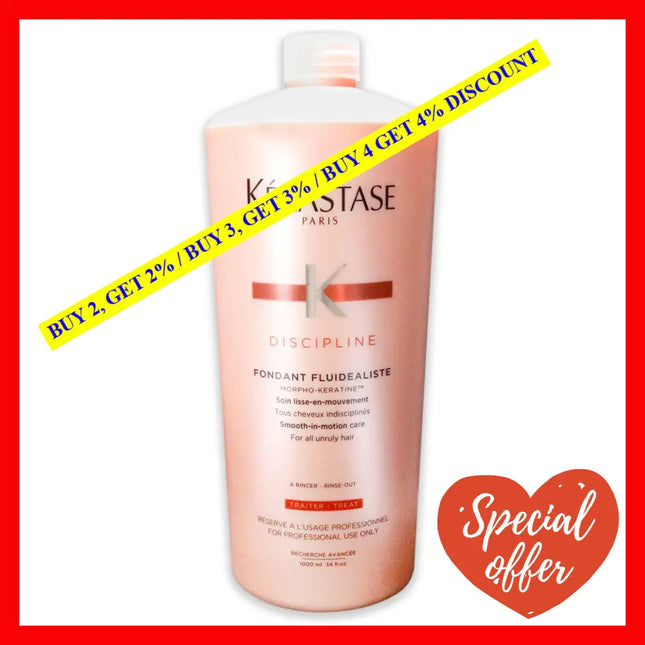 Discipline Fondant Fluidealiste Smooth-In-Motion Care By Kerastase For Unisex - 34 Oz Conditioner