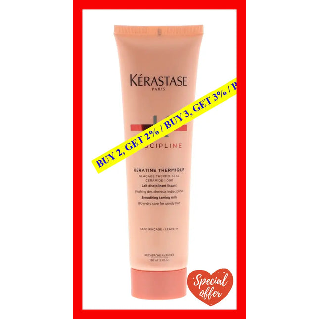 Discipline Keratine Thermique Smoothing Taming Milk Anti-Frizz By Kerastase For Unisex - 5.1 Oz