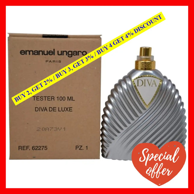 Diva By Emanuel Ungaro For Women - 3.3 Oz Edp Spray (Deluxe Tester)