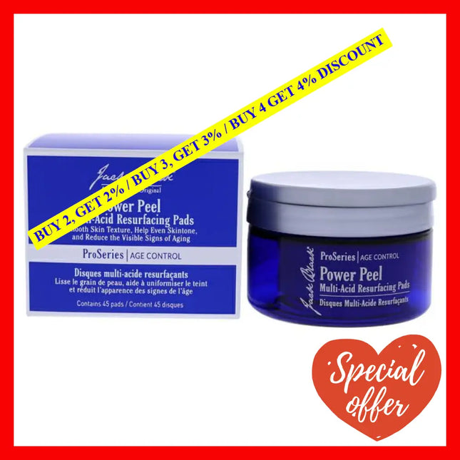 Diy Power Peel Multi-Acid Resurfacing Pads By Jack Black For Men - 45 Count