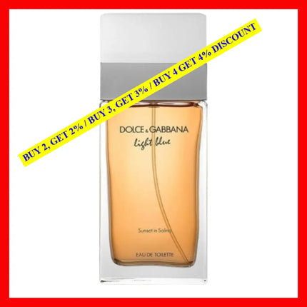 Dolce And Gabbana Light Blue Sunset In Salina Eau De Toilette For Women Tester 3.3 Oz / 100 Ml