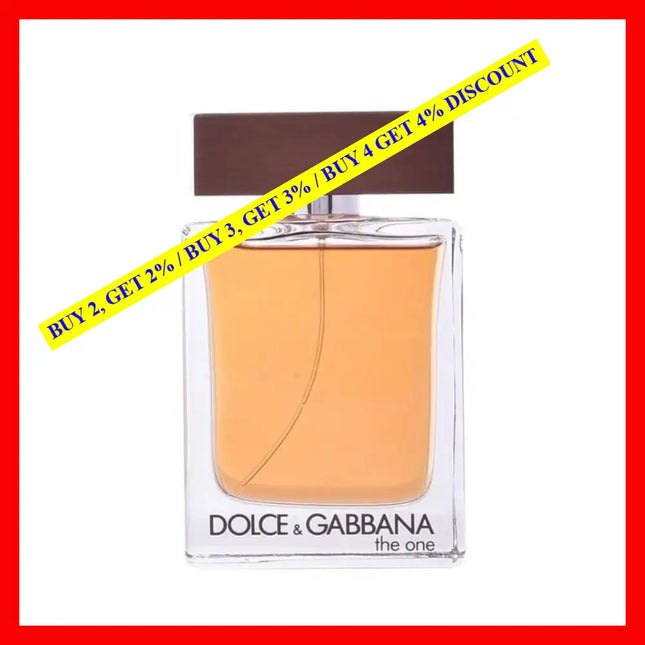Dolce And Gabbana The One Eau De Toilette For Men 3.3 Oz / 100 Ml