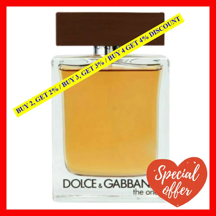 Dolce And Gabbana The One For Men Eau De Toilette 3.4 Oz 100 Ml Spray