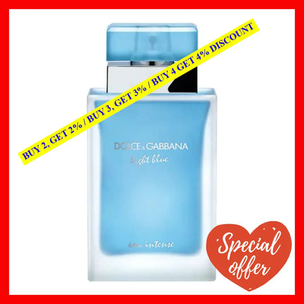 Dolce Gabbana Light Blue Eau Intense 1.7Oz - 50Ml