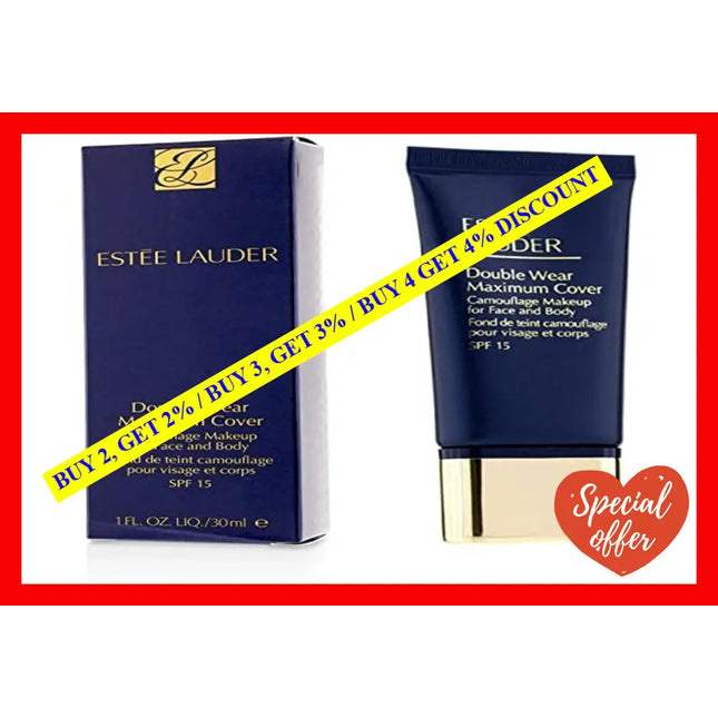Double Wear Maximum Cover Camouflage Makeup Spf 15 - 3C4 Medium-Deep By Estee Lauder For Women 1 Oz
