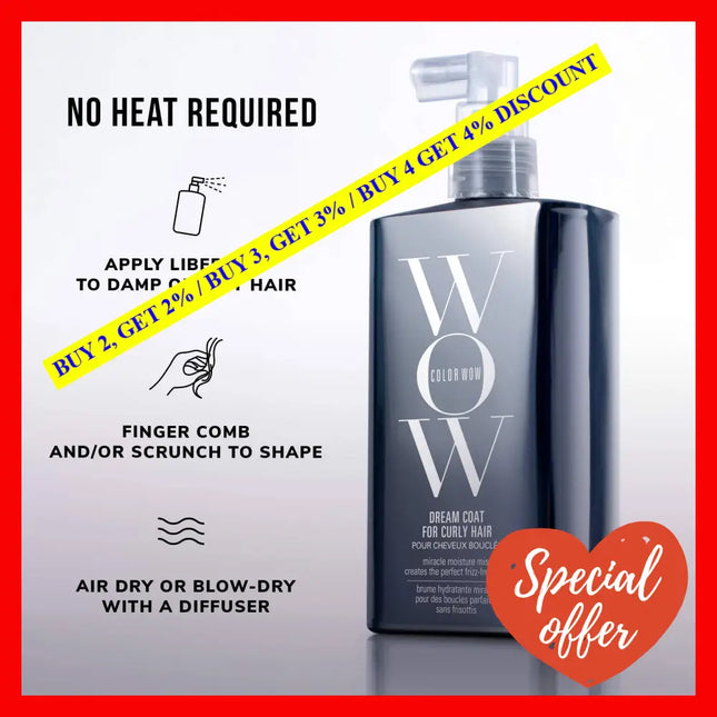 Dream Coat For Curly Hair By Color Wow For Unisex - 6.7 Oz Hairspray
