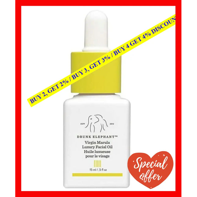 Drunk Elephant’s Virgin Marula Luxury Facial Oil 15Ml - 856556004821