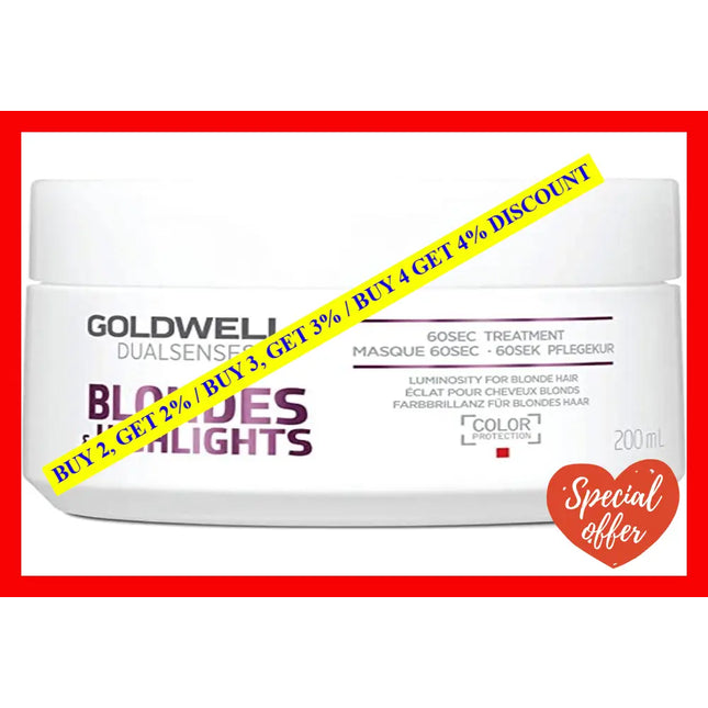 Dualsenses Blondes Highlights 60 Sec Treatment By Goldwell For Unisex - 6.7 Oz