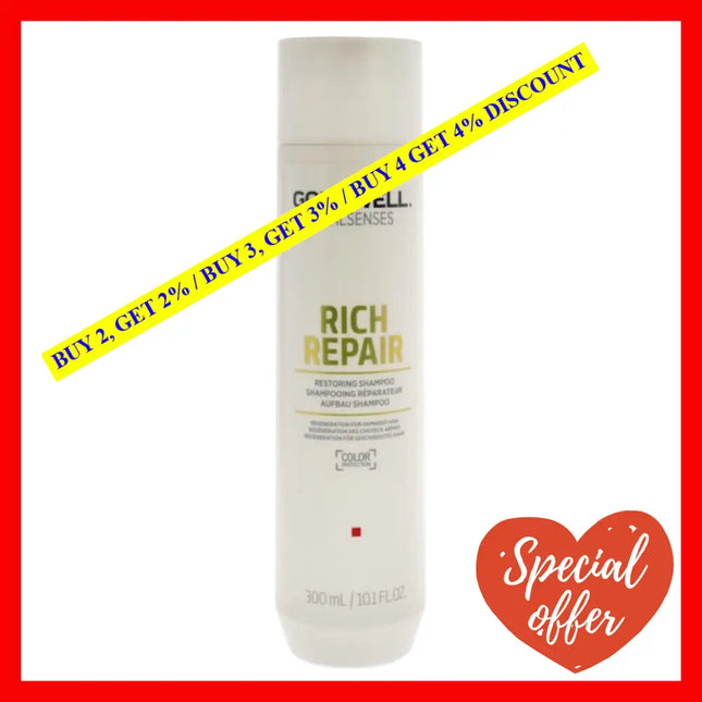 Dualsenses Rich Repair Restoring Shampoo By Goldwell For Unisex - 10.1 Oz