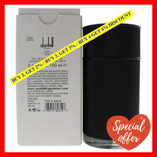 Dunhill Icon Elite By Alfred For Men - 3.4 Oz Edp Spray (Tester)