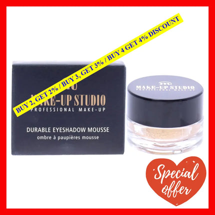 Durable Eyeshadow Mousse - Gold Glam By Make-Up Studio For Women 0.17 Oz Eye Shadow