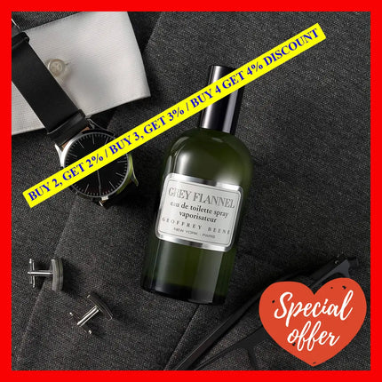 Eau De Grey Flannel By Geoffrey Beene For Men - 4 Oz Edt Spray