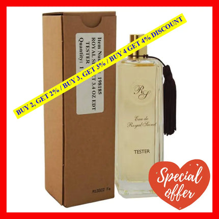 Eau De Royal Secret By Five Star Fragrances For Women - 3.4 Oz Edt Spray (Tester)