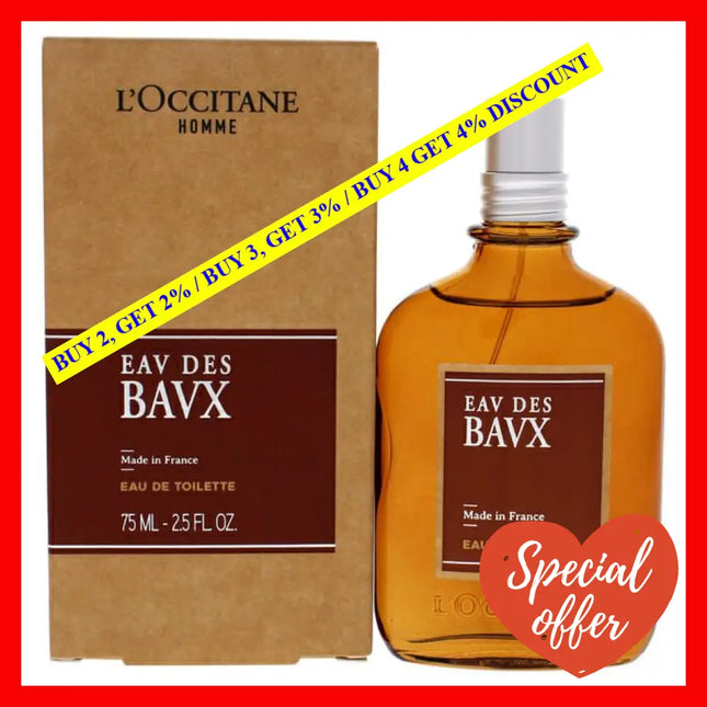 Eau Des Baux By Loccitane For Men - 2.5 Oz Edt Spray