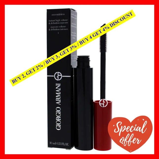 Eccentrico Mascara - 01 Obsidian Black By Giorgio Armani For Women 0.33 Oz