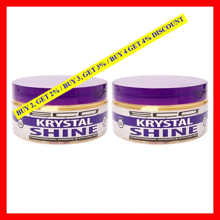 Eco Shine Gel - Krystal By Ecoco For Unisex 8 Oz Pack Of 2
