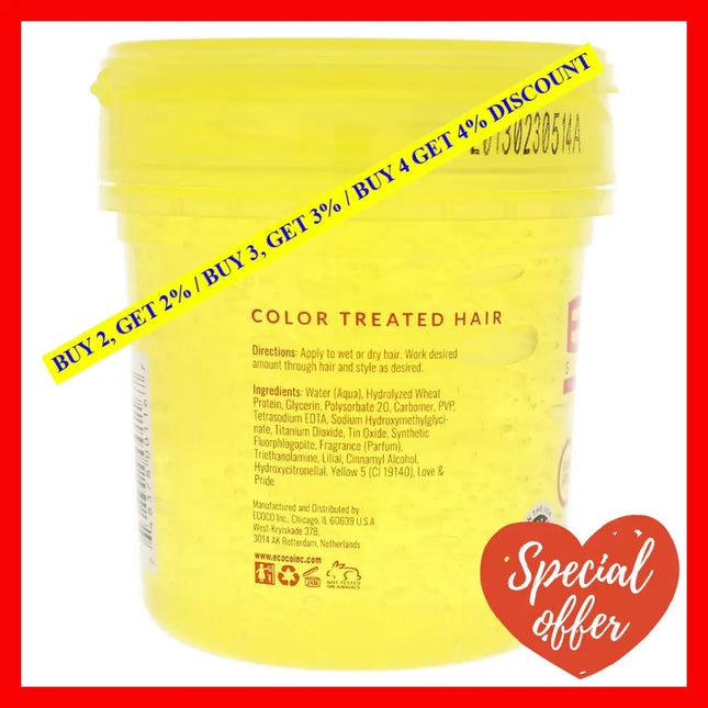Eco Style Gel - Colored Hair By Ecoco For Unisex 8 Oz