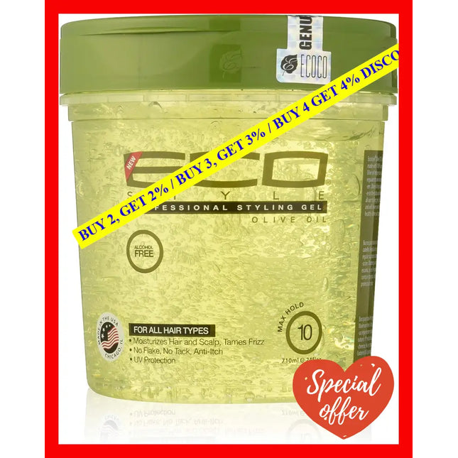 Eco Style Gel - Olive Oil By Ecoco For Unisex 24 Oz