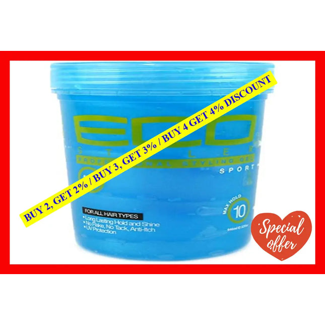 Eco Style Gel - Sport By Ecoco For Unisex 32 Oz