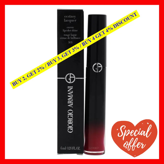 Ecstasy Lacquer Excess Lipcolor Shine - 505 Crescendo By Giorgio Armani For Women 0.2 Oz Lip Gloss