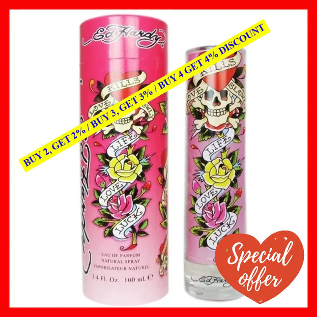 Ed Hardy By Christian Audigier For Men - 3.4 Oz Edt Spray
