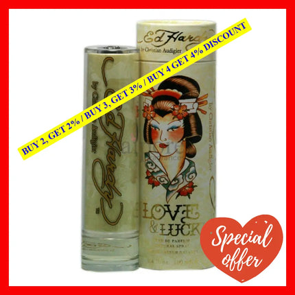 Ed Hardy Love & Luck By Christian Audigier For Women - 3.4 Oz Edp