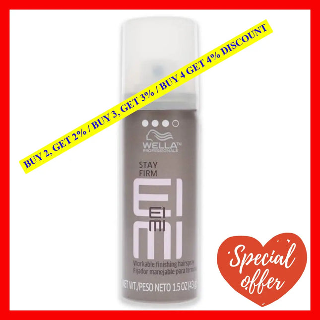 Eimi Stay Firm Workable Finishing Hairspray By Wella For Unisex - 1.51 Oz Hair Spray