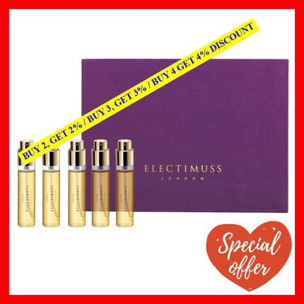 Electimuss Auster Travel Set Refill 5 X 0.33 Oz / 10 Ml Pure Parfum Unisex