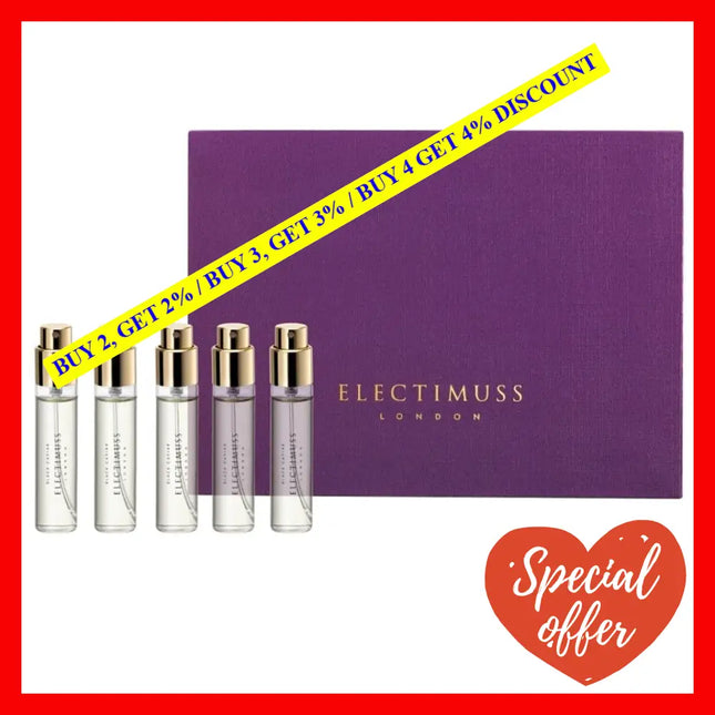 Electimuss Black Caviar Travel Set Refill 5 X 0.33 / 10 Ml Pure Parfum Unisex
